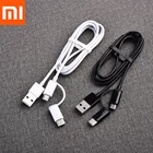 Кабель для быстрой зарядки Xiaomi Mi, 2 в 1, кабель Micro USB + USB Type-C для Mi 9, 10 Pro, Note 10 Lite, Redmi 5A, 6A, 7A, Note 9s