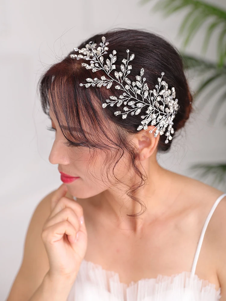 Искусственные стразы украшения для причесок с кристаллами женские Украшения