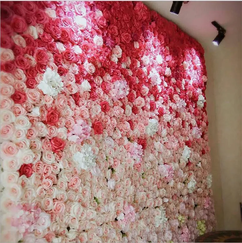 60x40 см искусственные шелковые розы цветы на стену свадьбу Рождественское