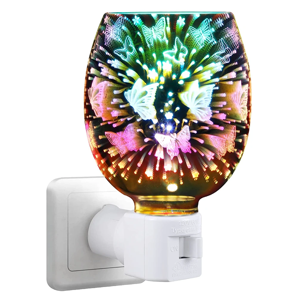 

Стеклянная электрическая 3d-горелка для воска, металлическая горелка для масла, горелка для расплава воска, Нагреватель свечи, аромадиффузо...