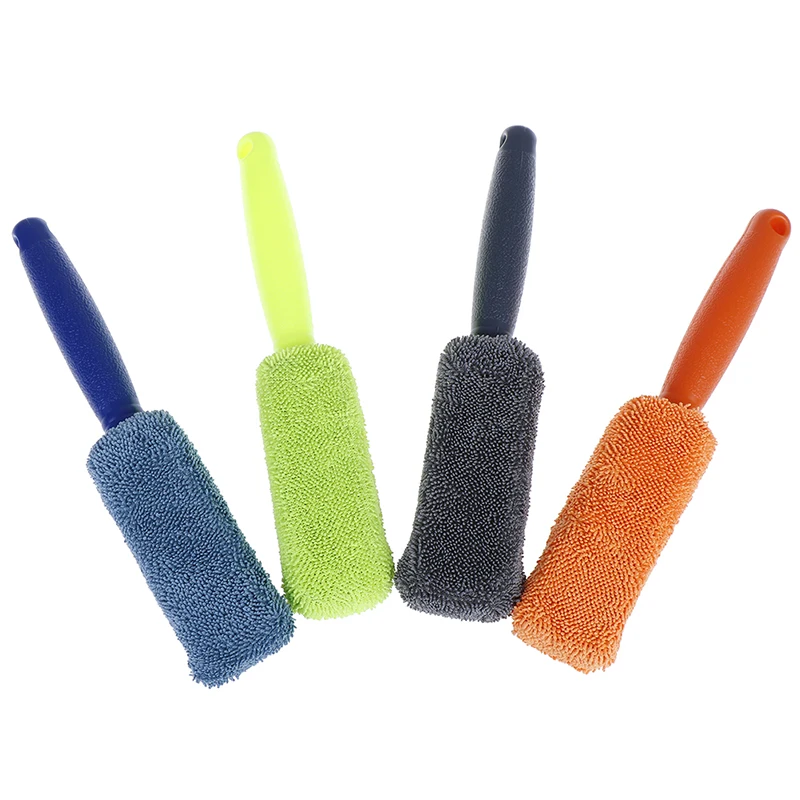 New 1Pc Microfiber Car Tire Engine Washing Tool Detailing Cleaner Wheel & Rim Brush for Trunk Motorcycle Bike | Автомобили и
