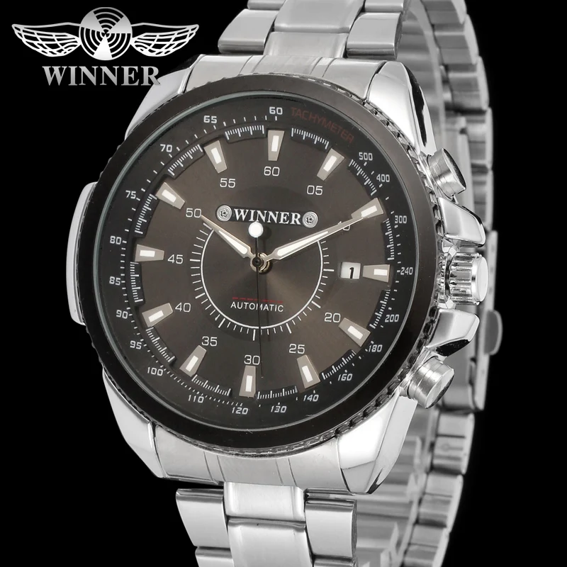 Часы наручные T-winner Мужские механические круговые повседневные с прорезями в