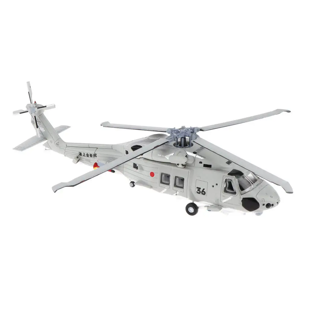 

1/100 SH-60K Seahawk Antisubmarine Attack Military Helicopter Model, Alloy Aircraft Toy for Kids Boys and Girls
