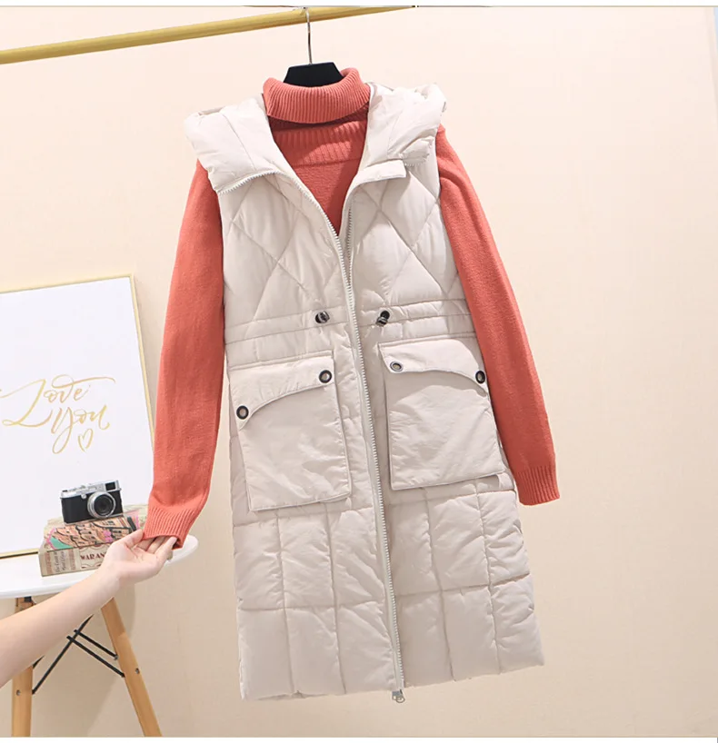 Женский теплый плотный жилет верхняя одежда с капюшоном желтый черный синий