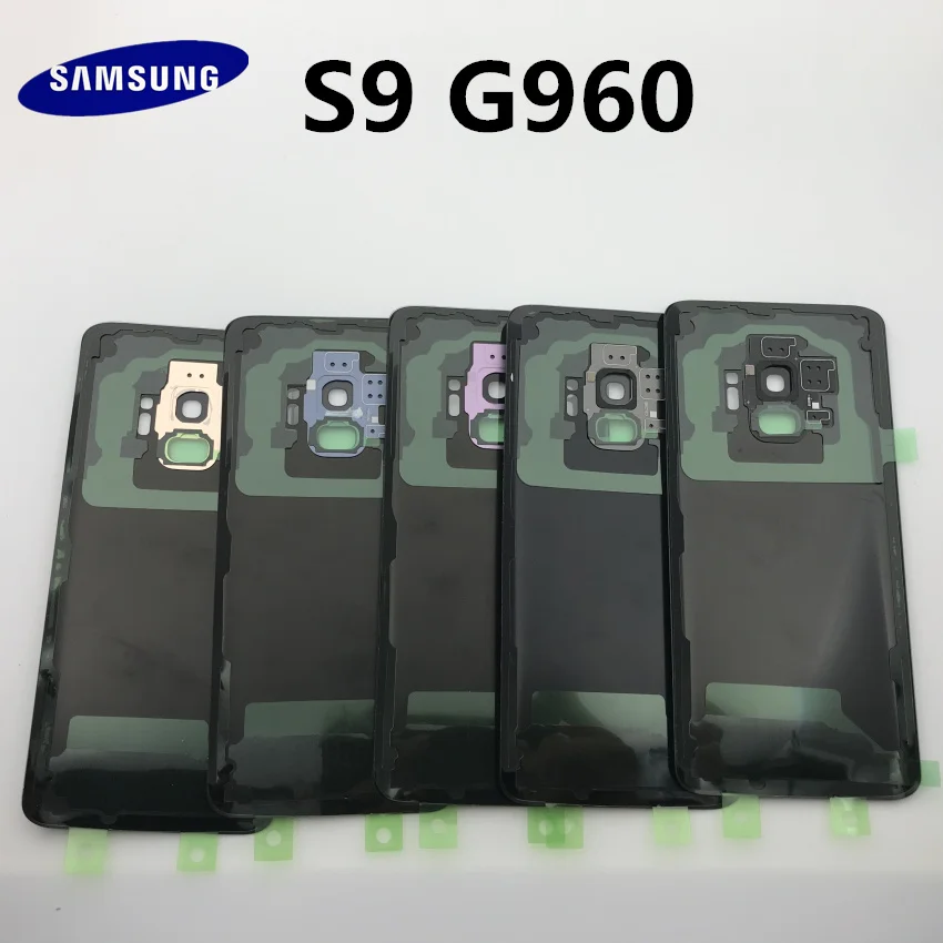 10 шт.,, новинка, для samsung Galaxy S9 edge, G960, G960F, SM-G960F, Задняя стеклянная крышка, задняя крышка, крышка батареи, замена корпуса