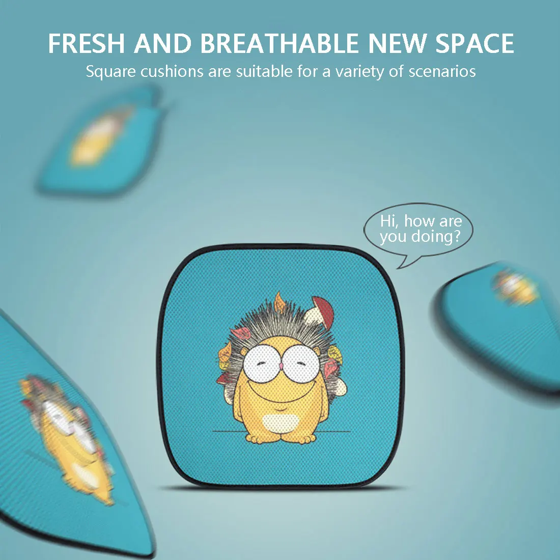 

car seat cover summer ice silk cartoon cool cushion four seasons general three-piece cushion Car seat cushion protector home use