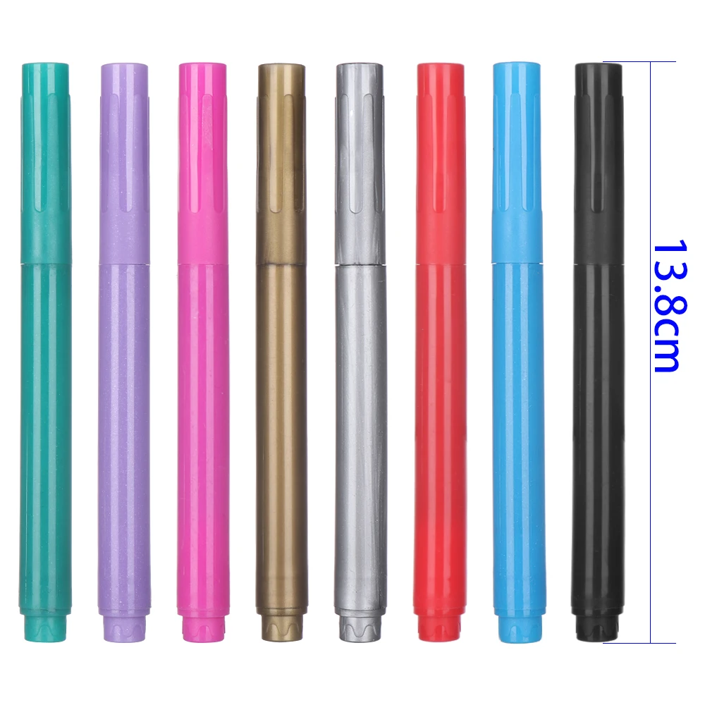 Нетоксичные блестящие маркеры для вина металлические ручки стеклянные