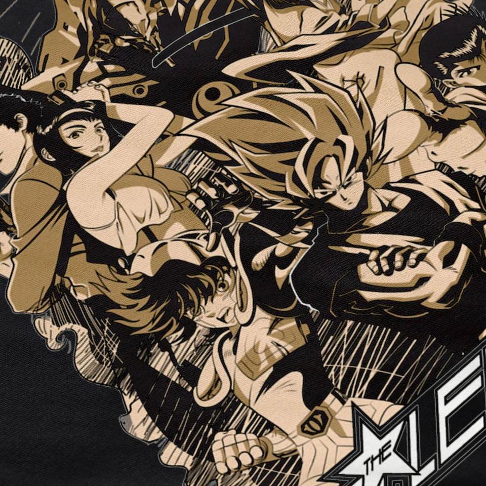 Ретро дизайн японского аниме Sainte Seiya Son Goku ковбой Bebop Himura Kenshin YuYu Hakusho футболка Классическая футболка с героями мультфильмов