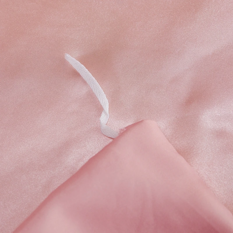 

2021 New Satin Silk Solid Color Bedding Sets Home Textile Twin Queen King Size Bed Sets High-End Duvet Cover Sets