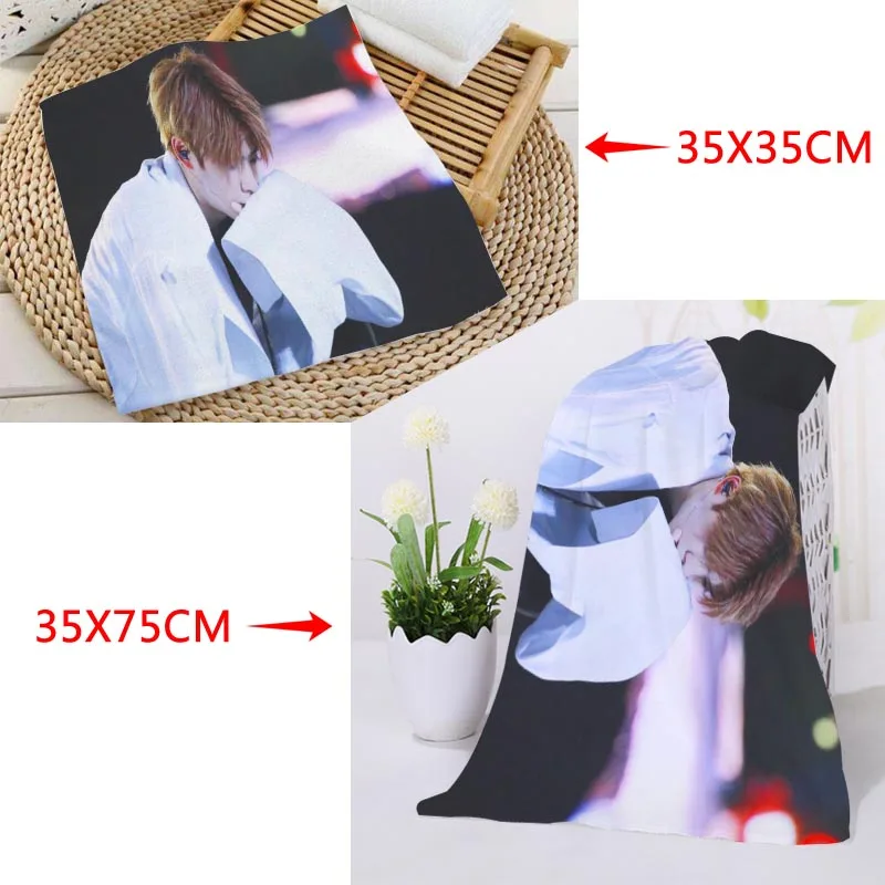 Изготовленное на заказ квадратное полотенце с принтом KPOP NCT JaeHyun абсорбирующее