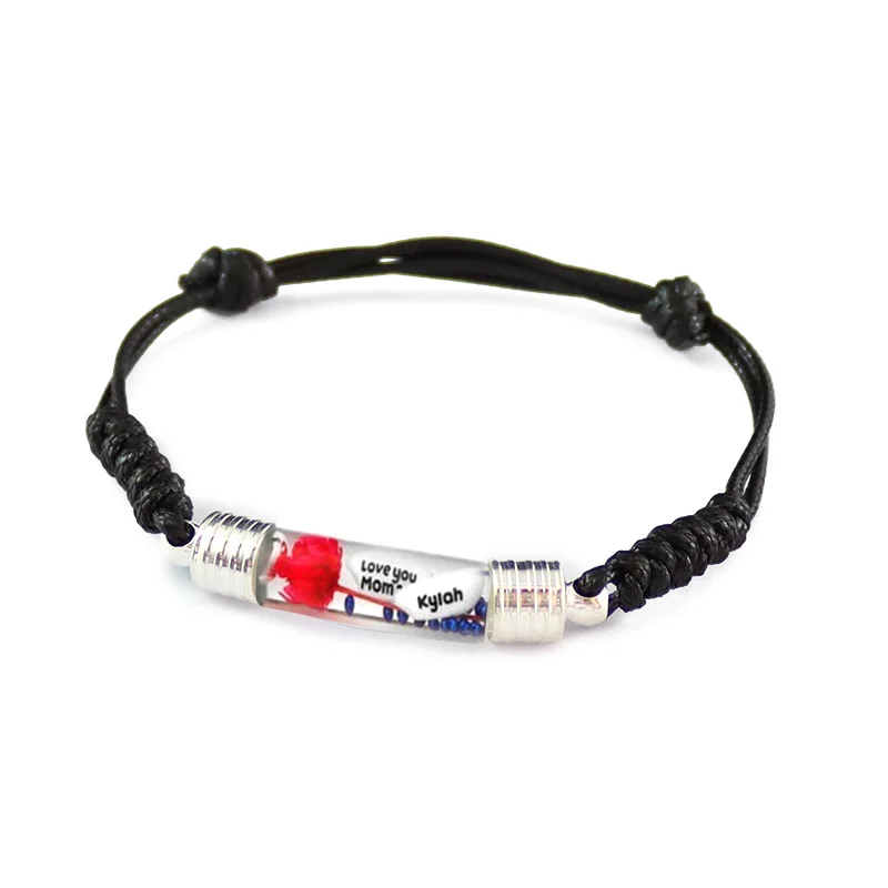 

1PC 6MM curve tube Bracelets Premade Woven Cotton Bracelet Rice vial Bracelets Diy rice jewelry