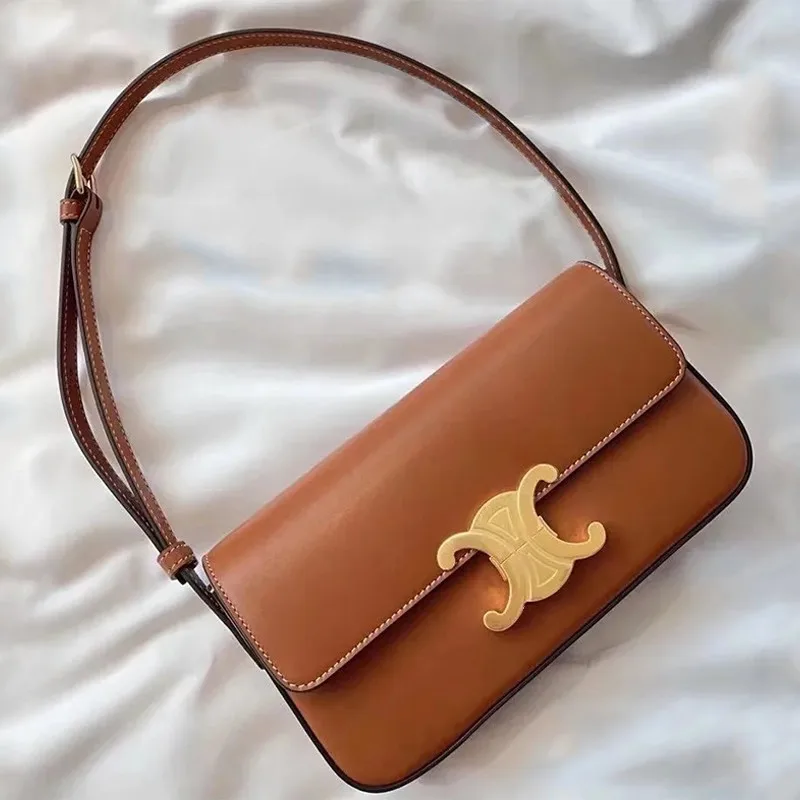 

2021 spring and summer new bag tofu bag elegant lock button armpit small square bag one-shouldered handbag