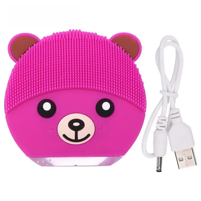 Силиконовая электрическая кисть для очистки дица Водонепроницаемая