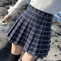 2021 girls pleated plaid skirt high waist mini sexy skirt harajuku mini skirt