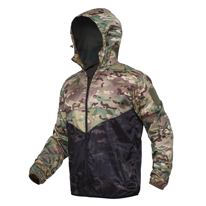 DarkCP PureLeisure Men Fishing Jackets Military Tactical Anti-UV Windbreaker Hiking Trekking Fishing Sportwears Men Fishing Shirts - Цвет: DarkCP