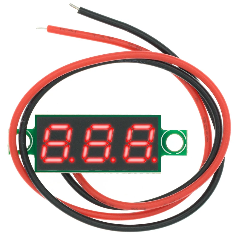 10 шт. 0 28 дюймов 2 5 V-40V Мини цифровой вольтметр Напряжение метр тестер