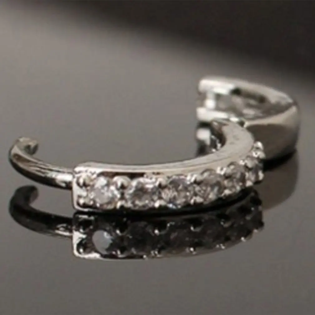 Женское кольцо для ушей Серебряное украшение изысканные модные серьги гвоздики