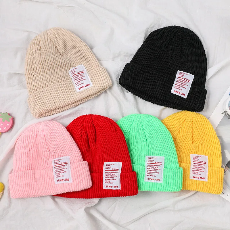 Вязанная вязаная шапка унисекс зимняя утолщенная теплая для мужчин и женщин в