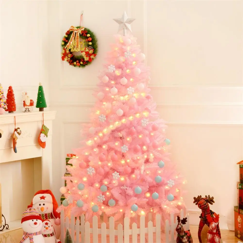 Вишневый цвет розовая Рождественская елка роскошное зашифрованное