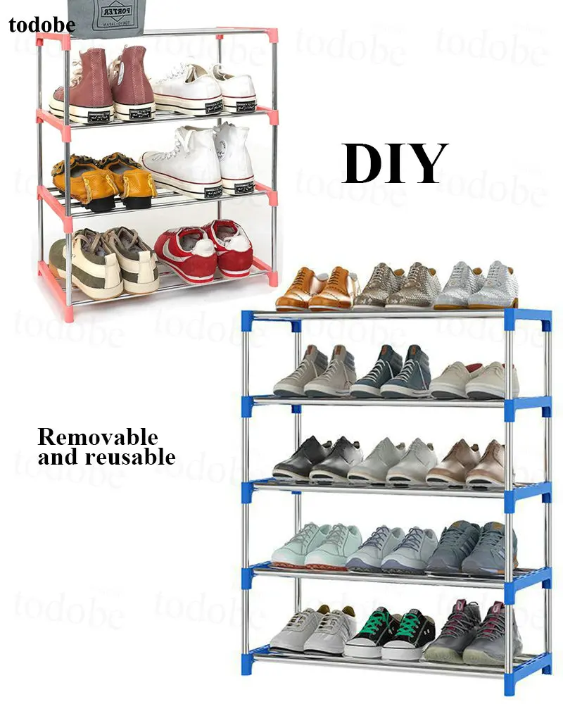 Многослойная простая полка для обуви сделай сам сборка экономия места