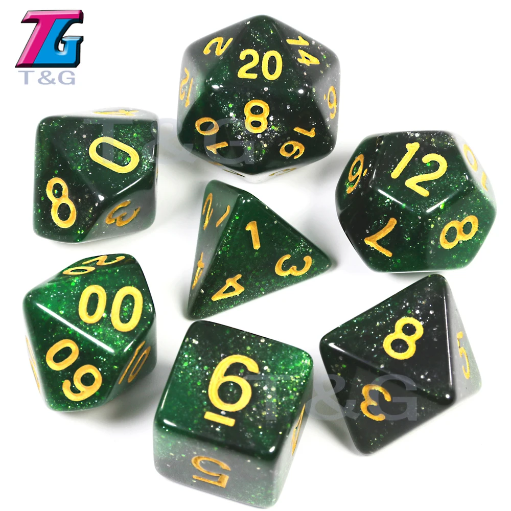 Новый тренд! Супер Вселенная Галактика кости набор из D4 D20 королевский синий