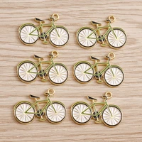 10pcs 2718mm sports bicycle charms for jewelry findings enamel bike charms necklaces pendants earrings bracelets diy making