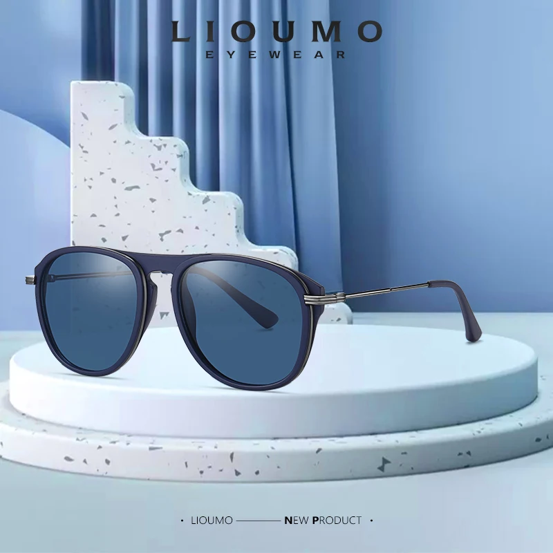 

LIOUMO модная обувь на высоком каблуке в стиле «Ретро», фирменные солнцезащитные очки для женщин, мужские очки, поляризованные очки, подходят д...