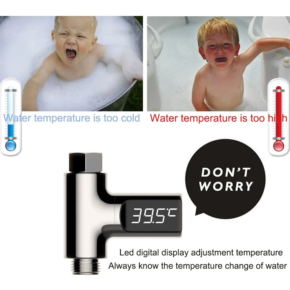 Светодиодный термометр для детского душа с цифровым дисплеем измеритель