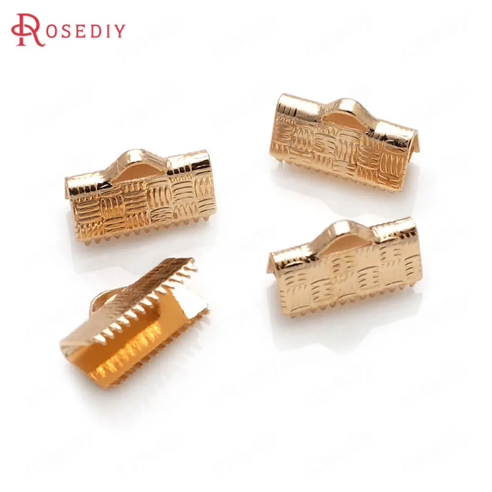 Оптовая продажа ширина 10 мм античная бронза прямоугольные медные концевые