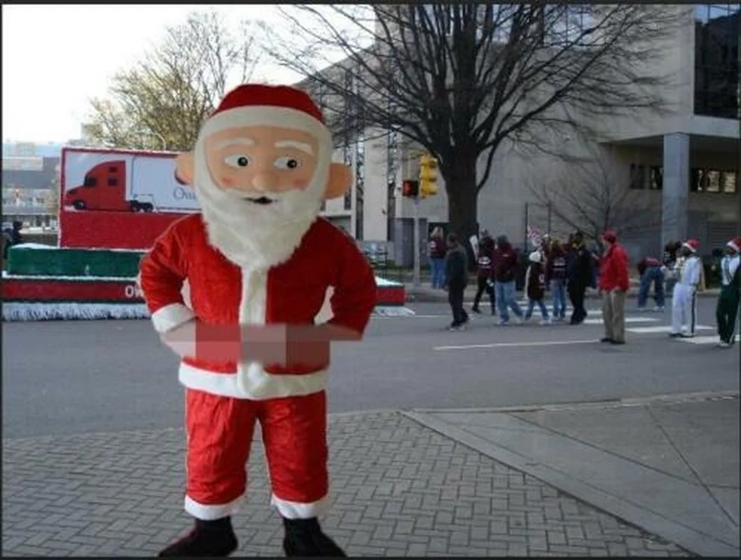 

Костюм Куклы-талисмана с Санта-Клаусом, костюм ходячей куклы, костюм для выступления, реквизит для представлений для взрослых