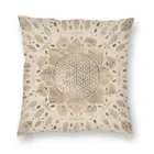 Чехол-наволочка с цветочным рисунком жизни в горошек лотоса 40x40