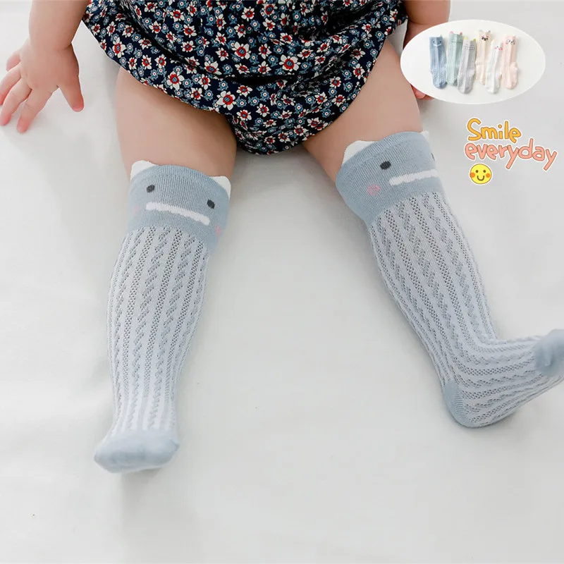 

0-3Y Baby Socks Summer Mesh Baby Stockings Baby Girl Socks Three-Dimensional Ears Cartoon Baby Boy Mosquito Socks