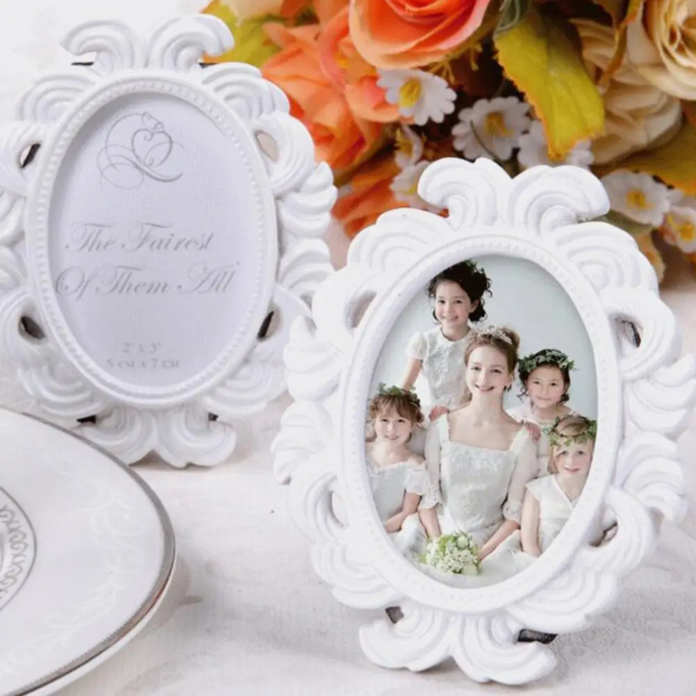 

Vintage Baroque Oval Picture Frame For Wall Tabletop Display Canvas Oil Painting Diamond Painting Picture Wall Art Decor