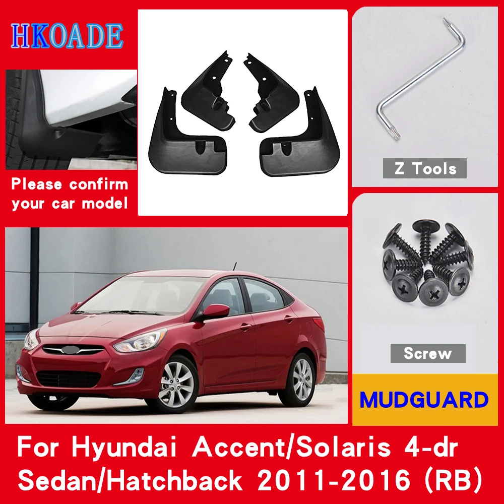 Автомобильное крыло брызговики для Hyundai Accent Solaris RB 2016 ~ 2011 Брызговики Fender