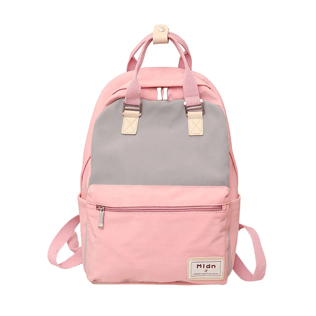 Модные женские Лоскутные водонепроницаемые вместительные студенческие рюкзаки