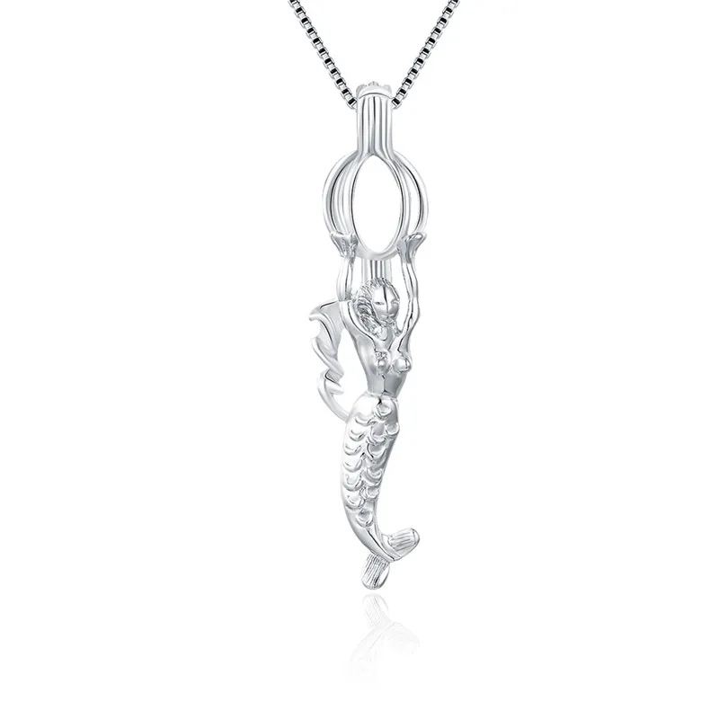 Серебро 925 пробы романтическая Русалка искусственное серебро мультяшная сказка