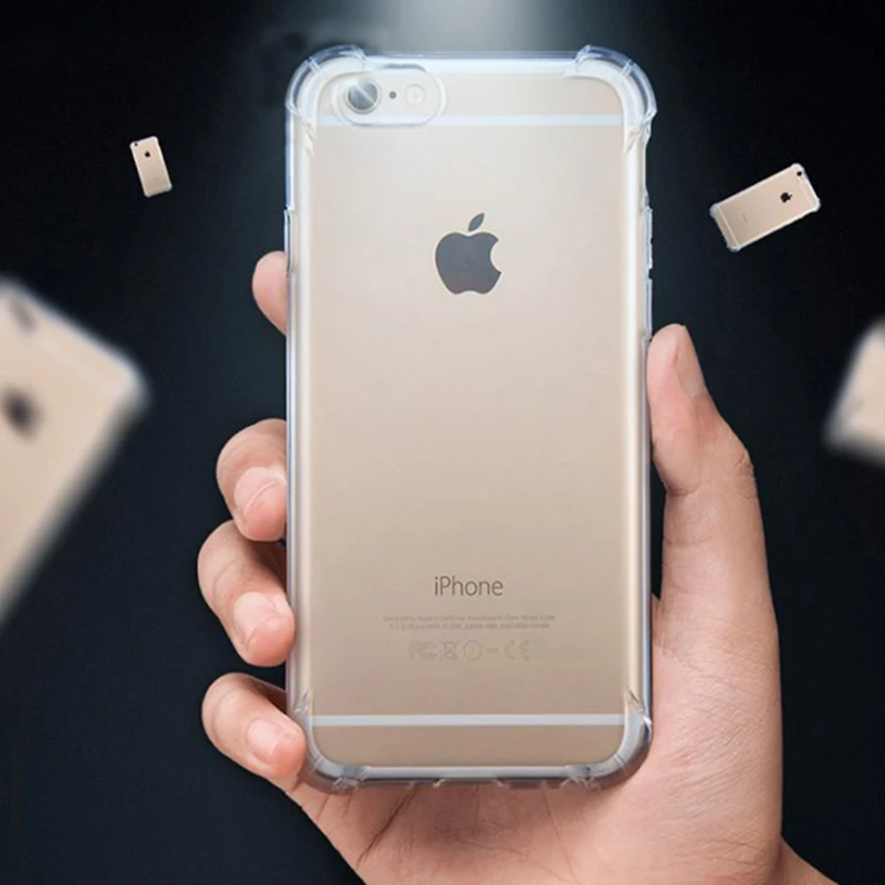 Прозрачный защитный чехол для iPhone 12 Pro XS Max XR кристальная полная защита