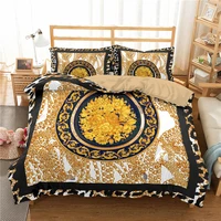 bedding set 3d luxury gold bed sets baroque duvet cover adults kids comforters with pillowcase single double full queen size