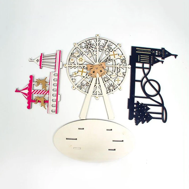 Новые рождественские украшения 2019 креативные деревянные расписные поделки