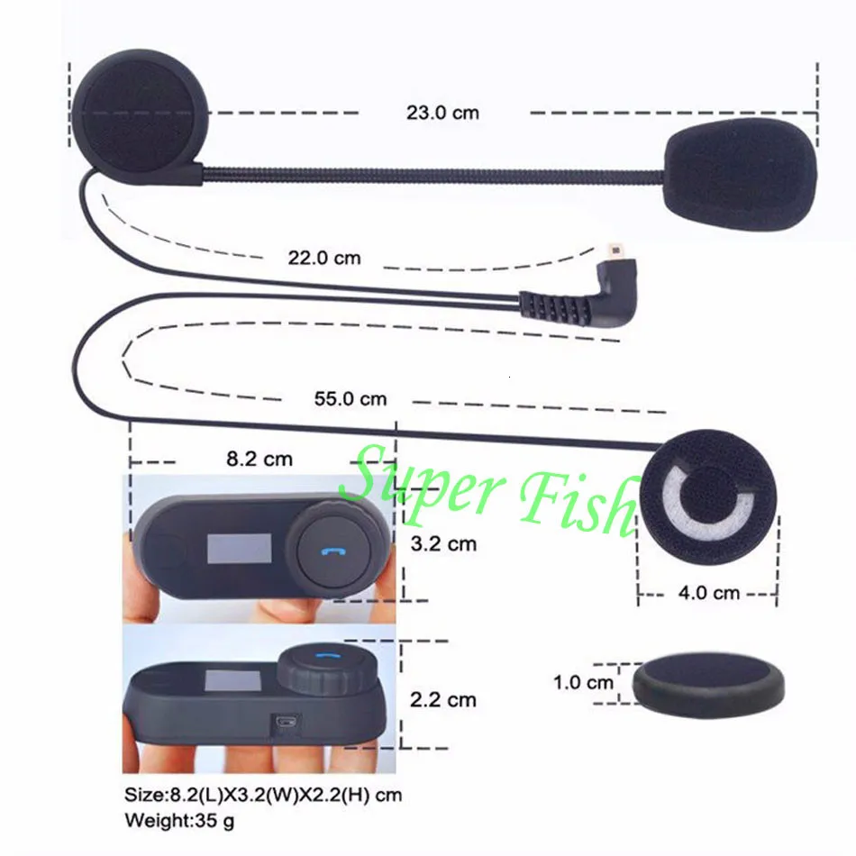 FreedConn TCOM-SC, Bluetooth, мотоциклетная гарнитура, шлем, домофон, ЖК-экран с fm-радио+ мягкий наушник