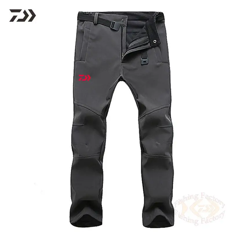 

Одежда для рыбалки Daiwa, зимние и осенние утепленные мужские утепленные однотонные дышащие камуфляжные брюки для рыбалки, водонепроницаемая...