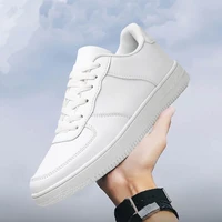 white shoes for men leather casual shoes 2022 spring flat sneakers fashion unisex vulcanized shoes 47 black women shoes size 48