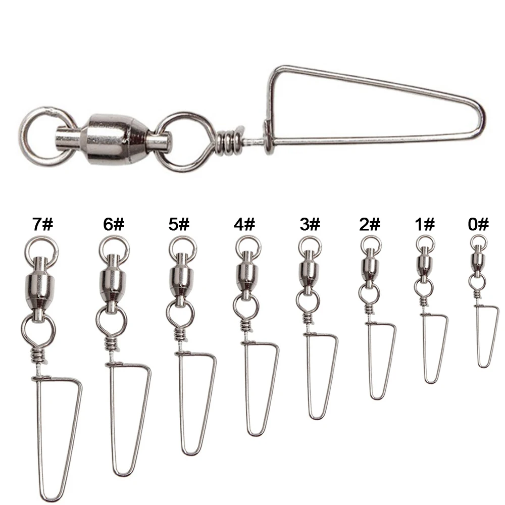 25 шт./лот рыболовный Вертлюг из нержавеющей стали MS + HX роликовый шарикоподшипник