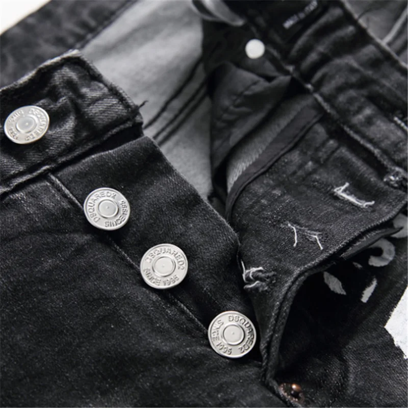 

2021 Hot Sale DSQ2 Dsquared2 Jeans Men Women Summer 100% Cotton Blue Pants Male Newest Top Popular Patchwork holes Jeans Unisex