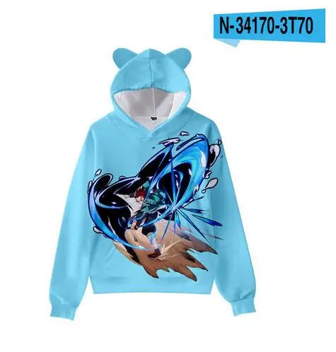 Толстовка детская с капюшоном кошачьи ушки | Мужская одежда