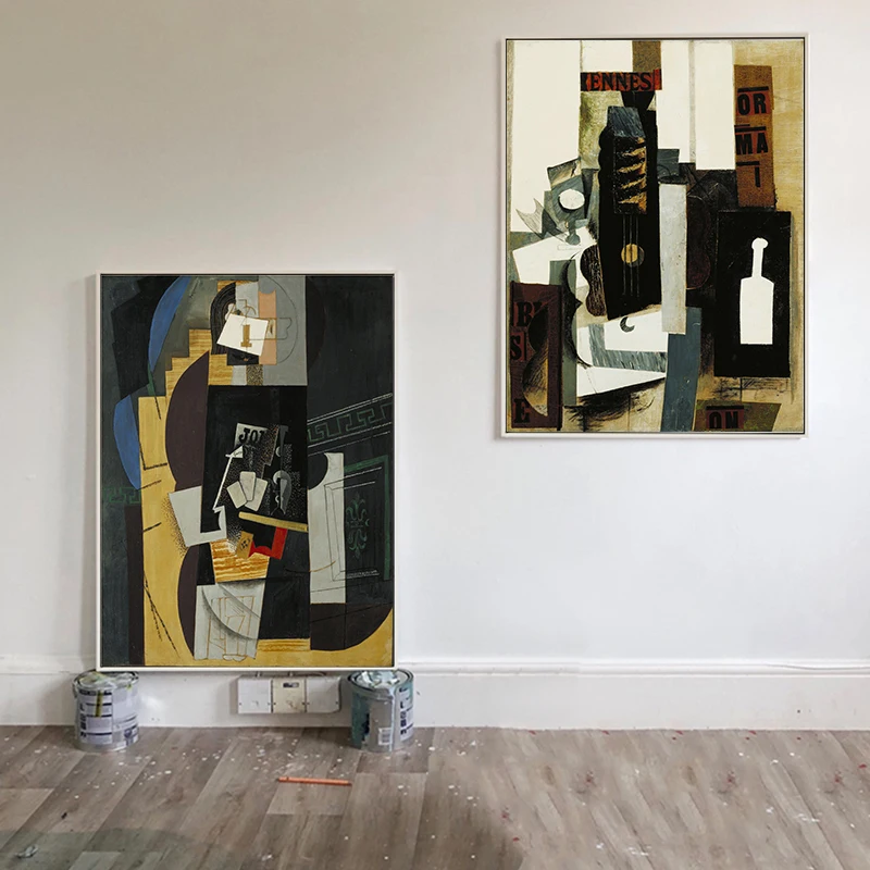 Пикассо всемирно известная абстрактная гитара Картина на холсте постеры и