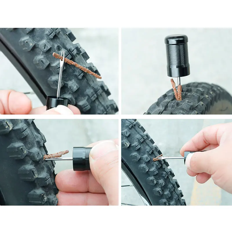 

Bicycle tire repair tool tire puncher optional 10/30/100 PCS rubber strip for emergency glue free repair bicycle repair tool