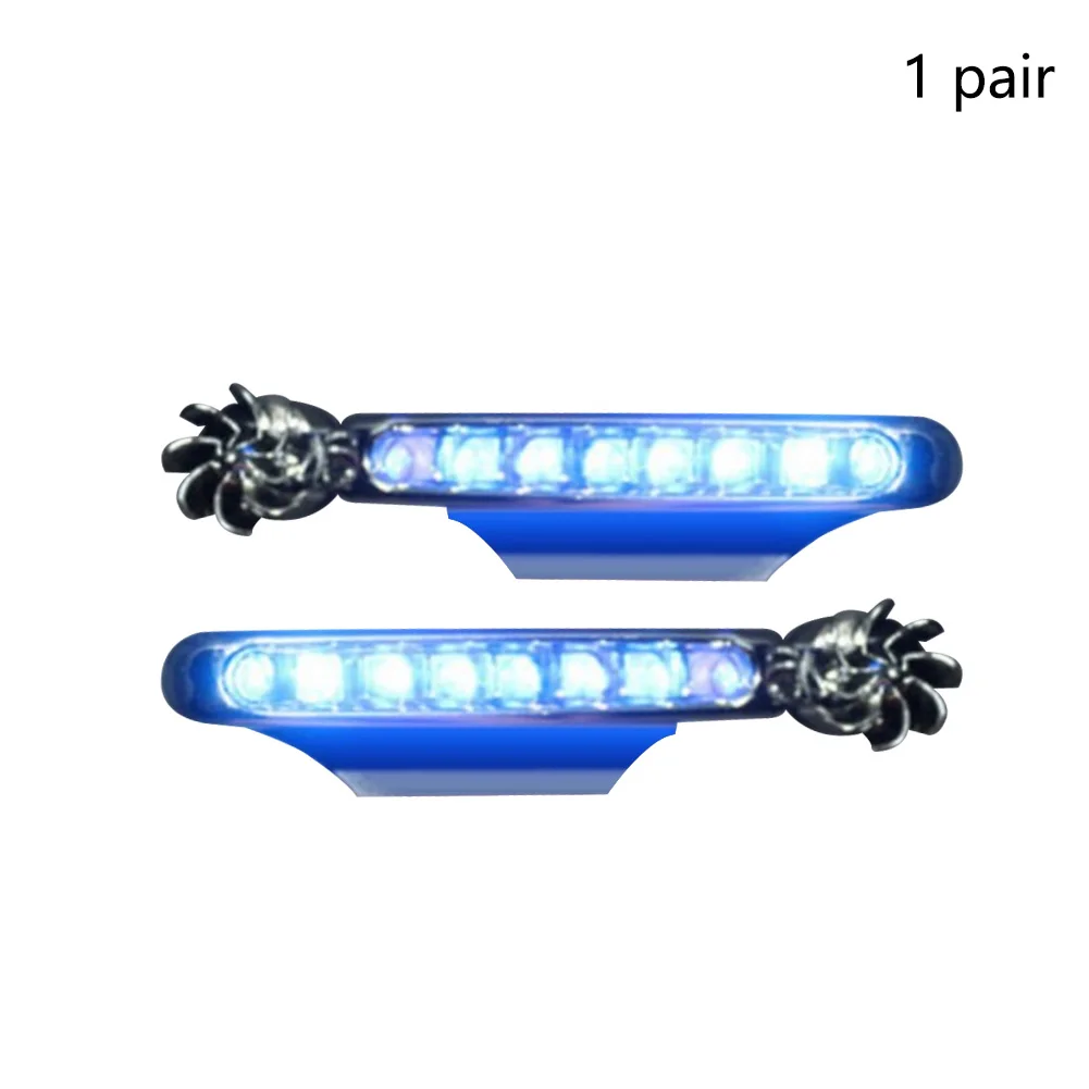 1 Pair Driving Auto Daytime Running Wind Powered Led Light External Fan Car Headlight Warning Compact With Bracket Energy Saving |