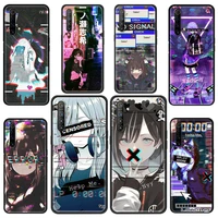 Phone Shell For Oppo Realme Pro Case Realme Pro C15 C21 Soft Cover Vaporwave Glitch Aesthetics Anime