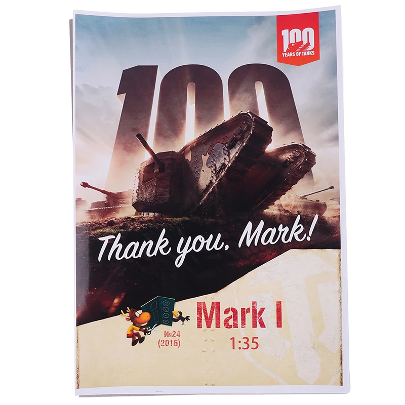 1:35 British Mark.I Male Tank DIY 3D Paper Card Model Building Sets Toys |